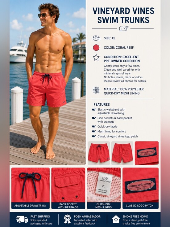 Vineyard Vines Other - Vineyard Vines Men’s Swin Trunks XL